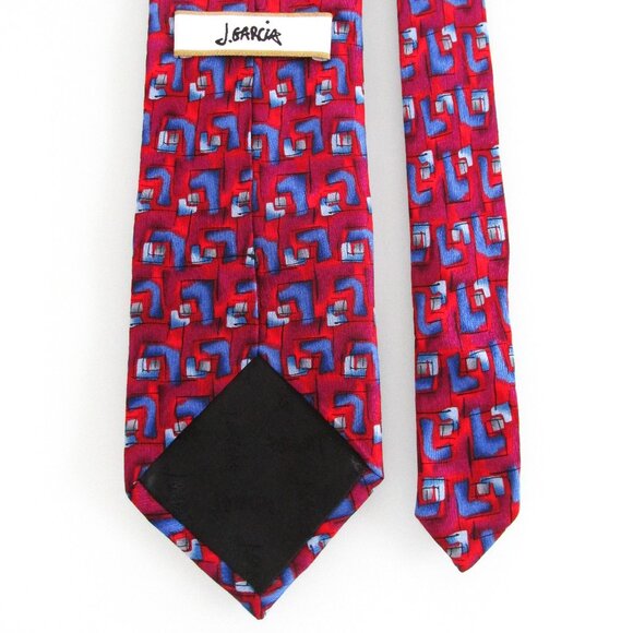 J. Garcia Men's Silk Tie - Picture 4 of 5